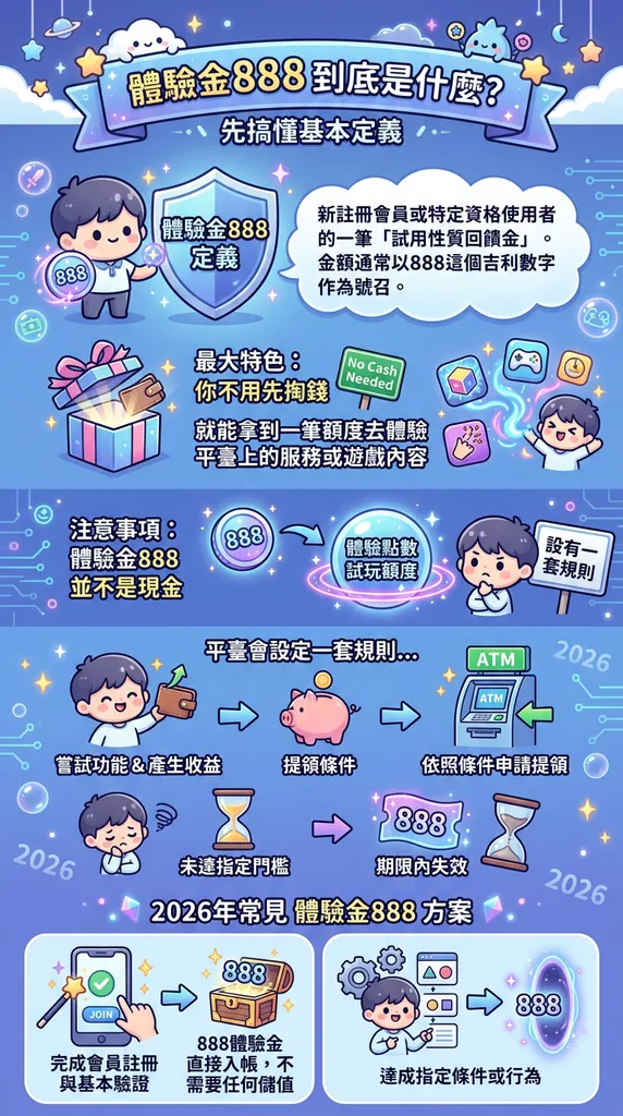 體驗金888到底是什麼？先搞懂基本定義